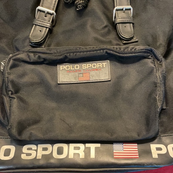 POLO SPORT Ralph Lauren drawstring backpack/purse.🎒 In excellent used condition. - Picture 2 of 15